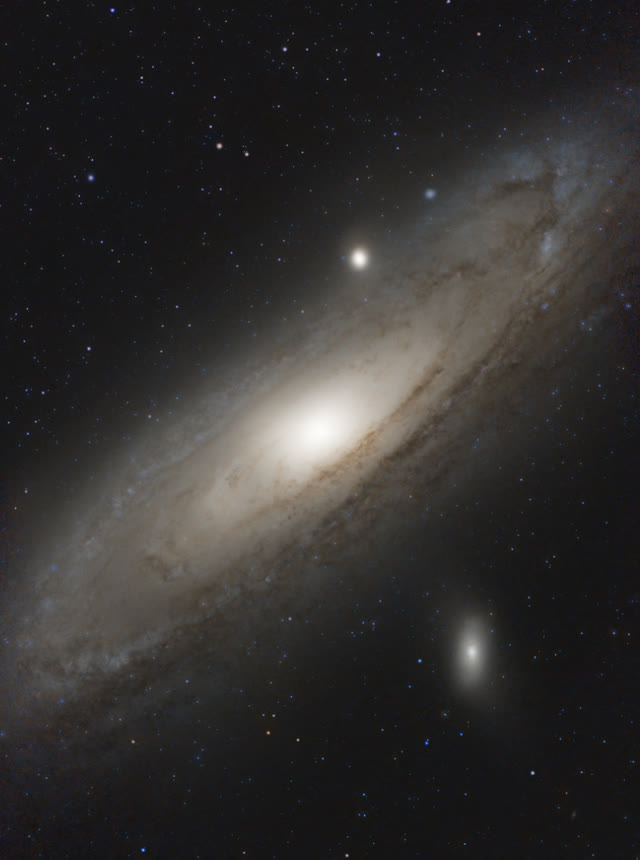 Az Androméda-galaxis (M 31) ClearStarral feldolgozva